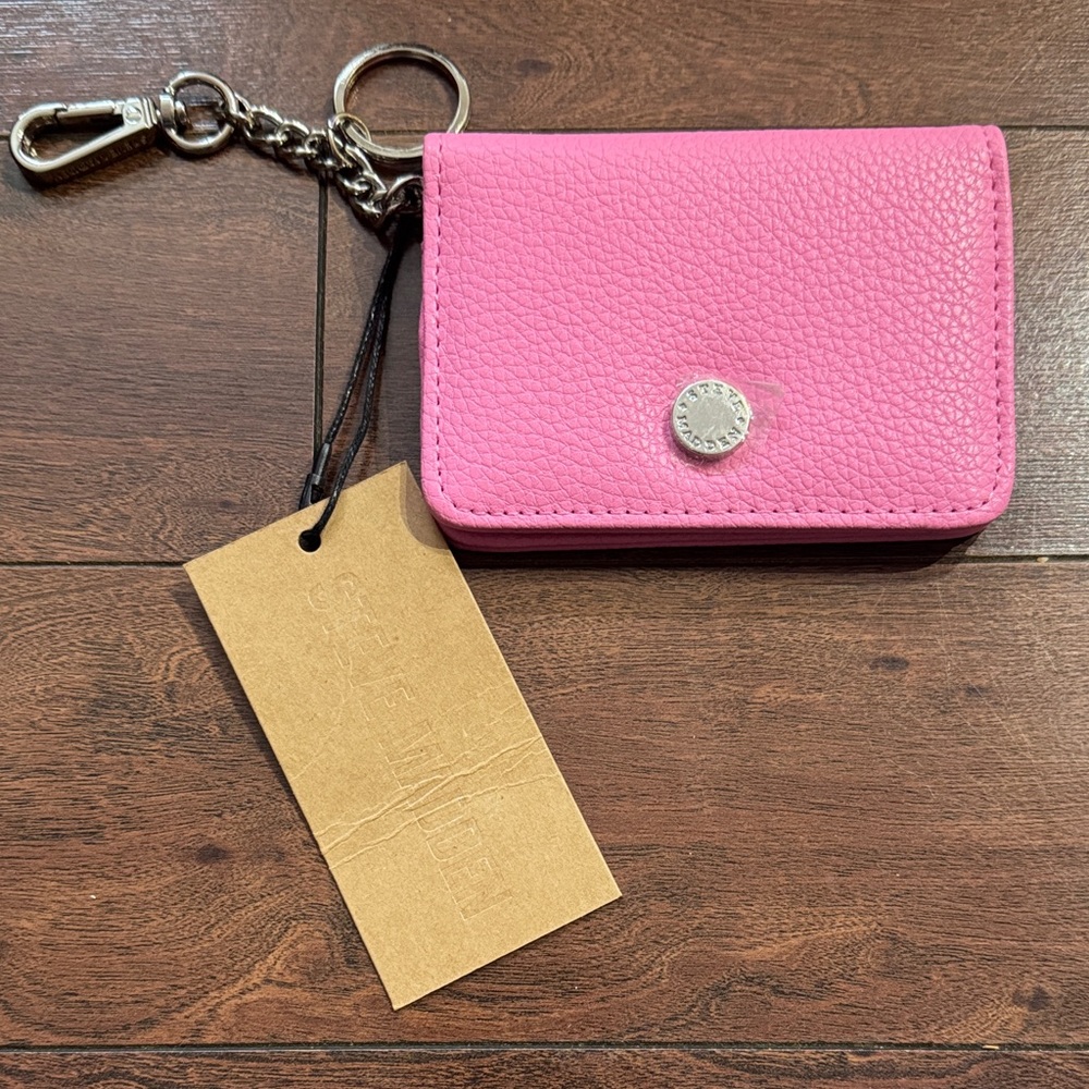 Brand New Steve Madden Pink Bifold Card Wallet